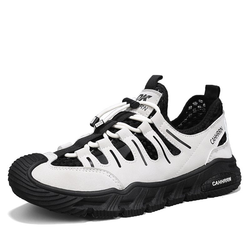 Sandals Summer New Hollow Breathable Mesh For Men S Casual And Versatile Sports Thick Soled River Tracing Casual Shoes Shoes Ddmysaturn
