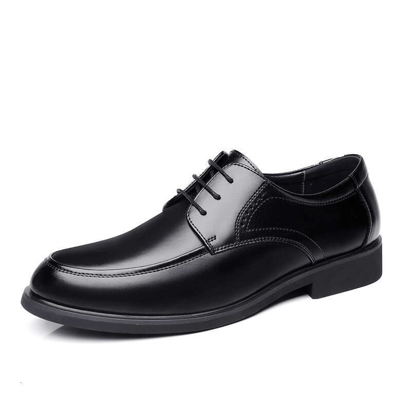 Men's spring business dress leather Korean casual men's British youth shoes, oversized shoes