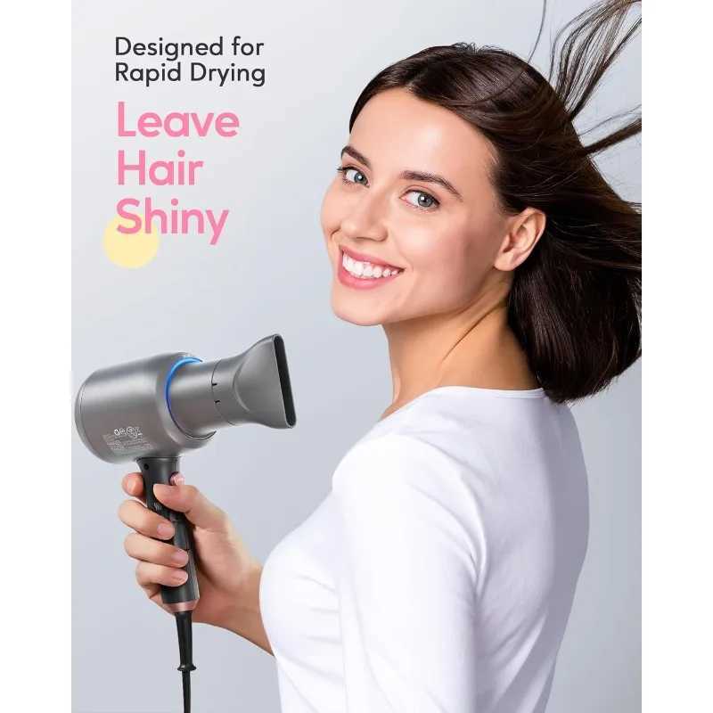 Blown Away Ionic Hair Dryer for Curly Hair with Diffuser 1875W Fast Drying Blow Dryer with Ceramic Technol z250520