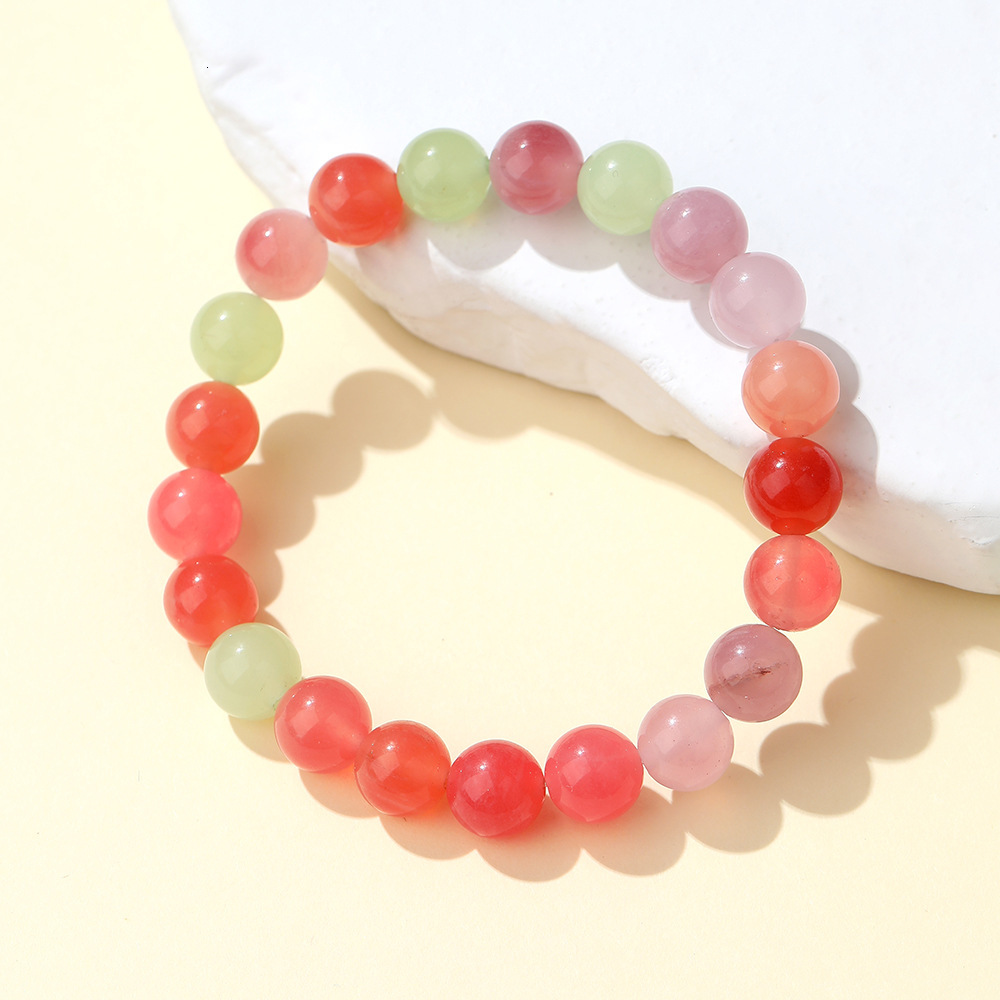 New Chinese style prayer pendant dopamine round bead bracelet, candy necklace, a colored night market scenic area jewelry