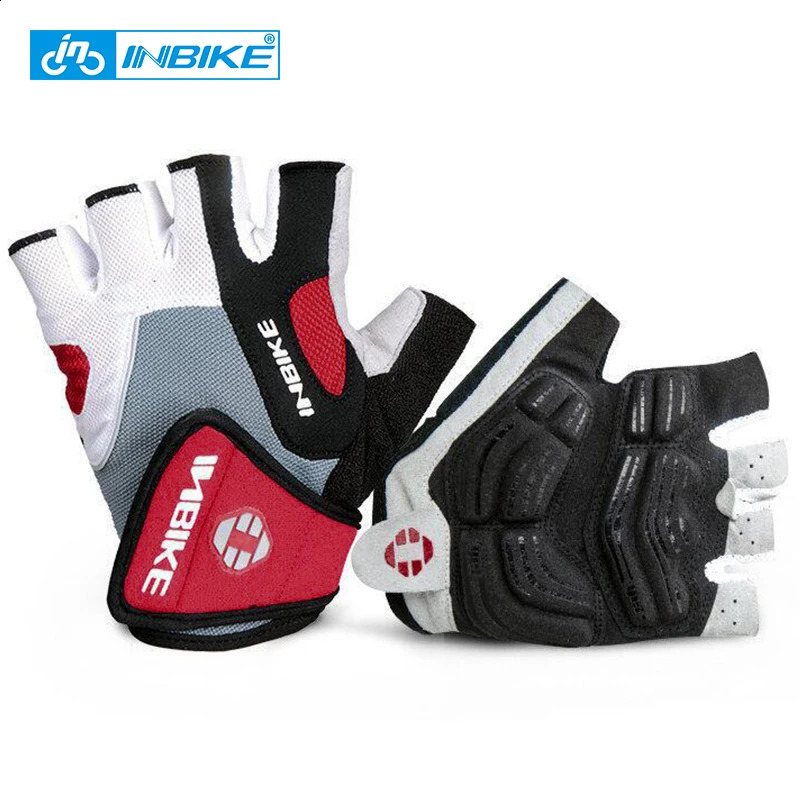 INBIKE Shockproof GEL Pad Cycling Gloves Half Finger Sport Men Women Summer Bicycle Gym Fitness MTB IF239 250515
