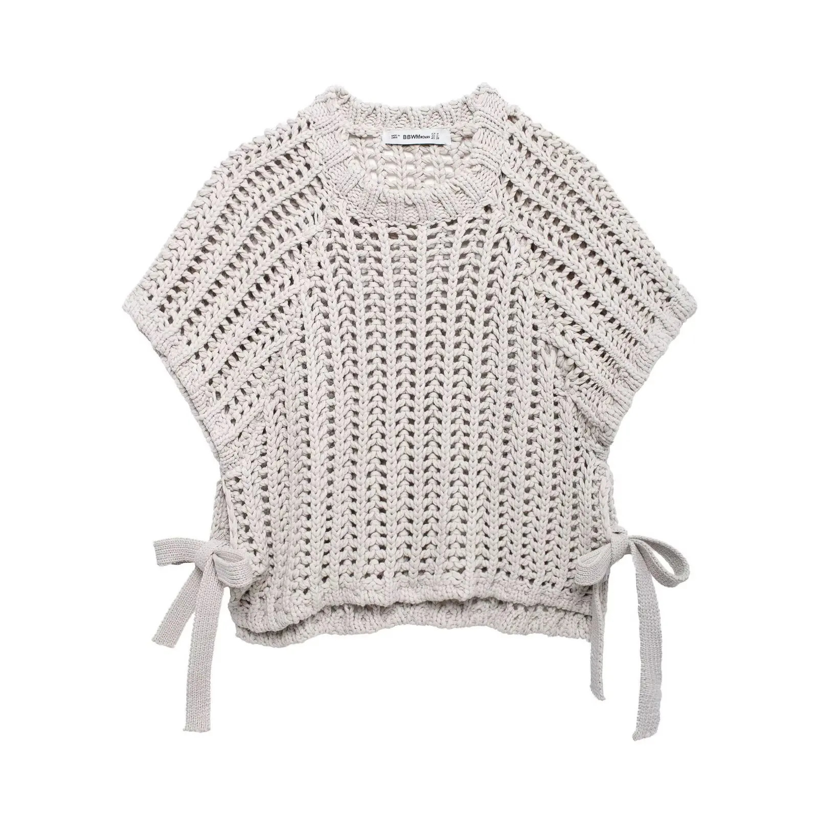 European and American style niche n round neck sleeveless pullover knitted vest 250519