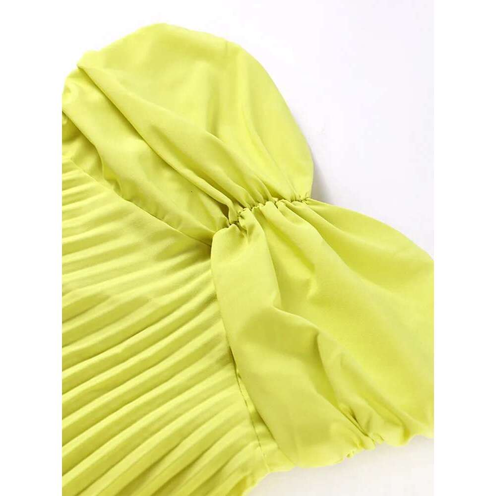 Strapless Ribbon Maxi Dress Women Elegant Sleeveless Backless Pleated Party Dresses Female 2025 Summer Sexy Lady Evening Vestido