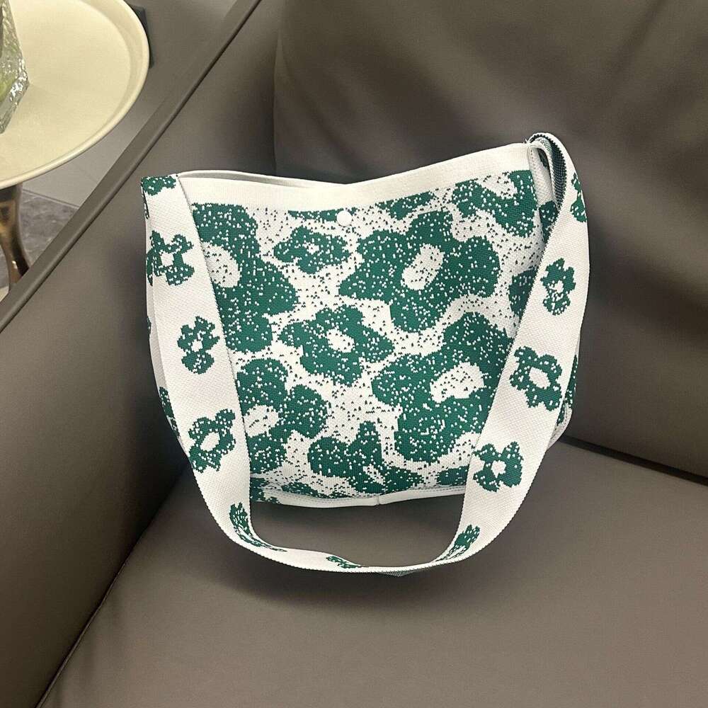 2025 New Small Knitted Satin Tote for Girls in Lolita Style