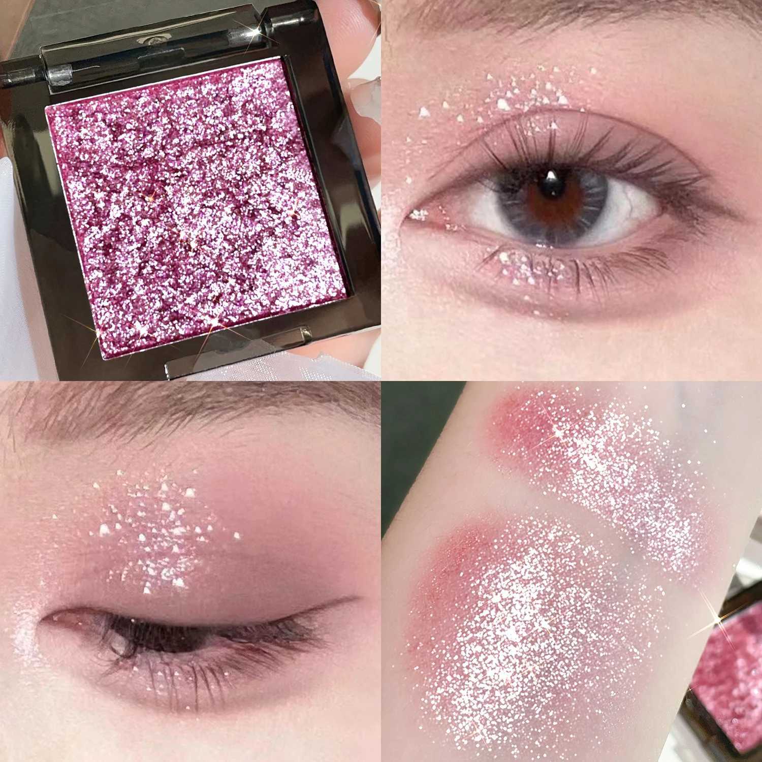 HISYI Dark Magic Monochrome Eye Shadow Pearlescent Matte Sequin Glitter Powder Eye Makeup Brightening Natural Makeup W250520