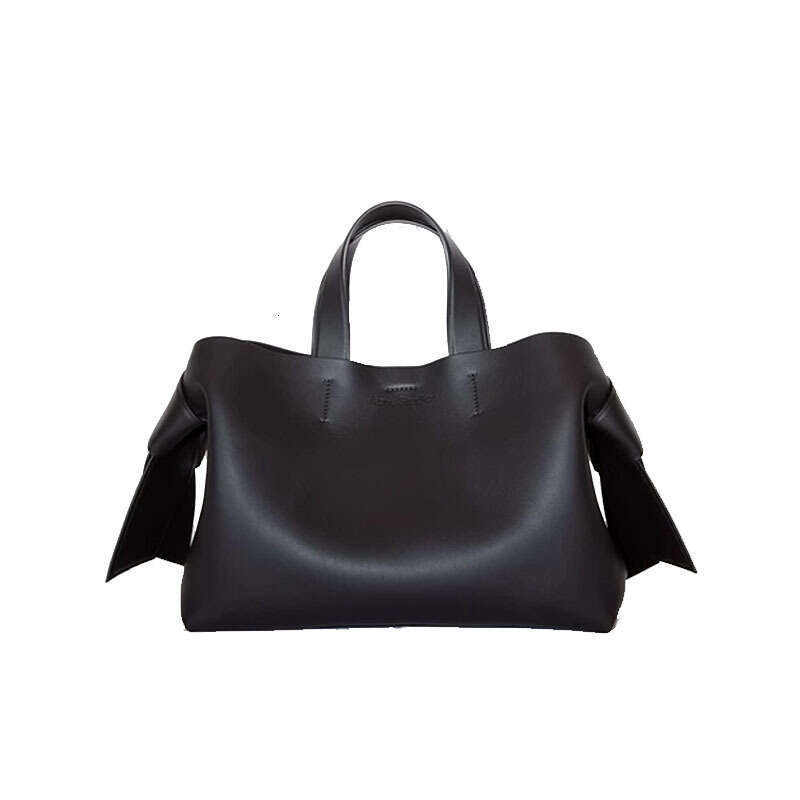 Tote Bag Swedish Niche Bow Tote New Simple And Fashionable Leather Casual Commuting Shoulder Crossbody Bag For Women Lady Bags
