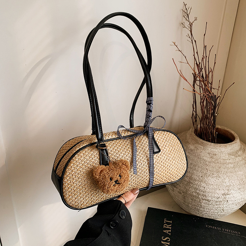 Free Delivery Designer Bag 2025 Texture Women's Weaving Simple Commuter Single Shoulder Slant Cross Leisure Ins Small Square Bag Luxury Bag