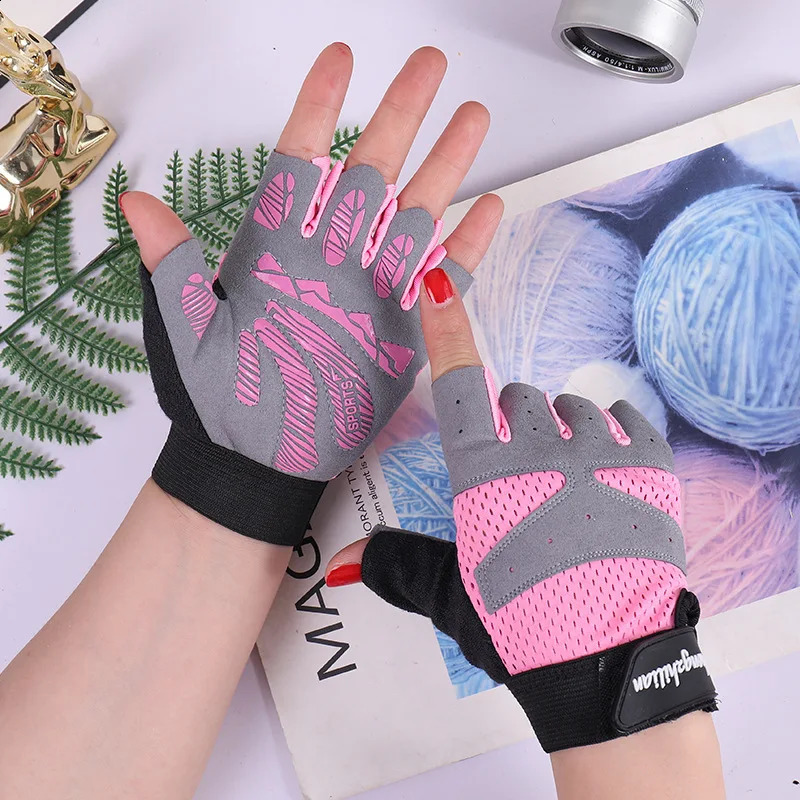 Cycling Fingerless Gloves for Men Women Motorcycle Summer Bicycle Fitness Gym Sports Weightlifting Breathable 250515