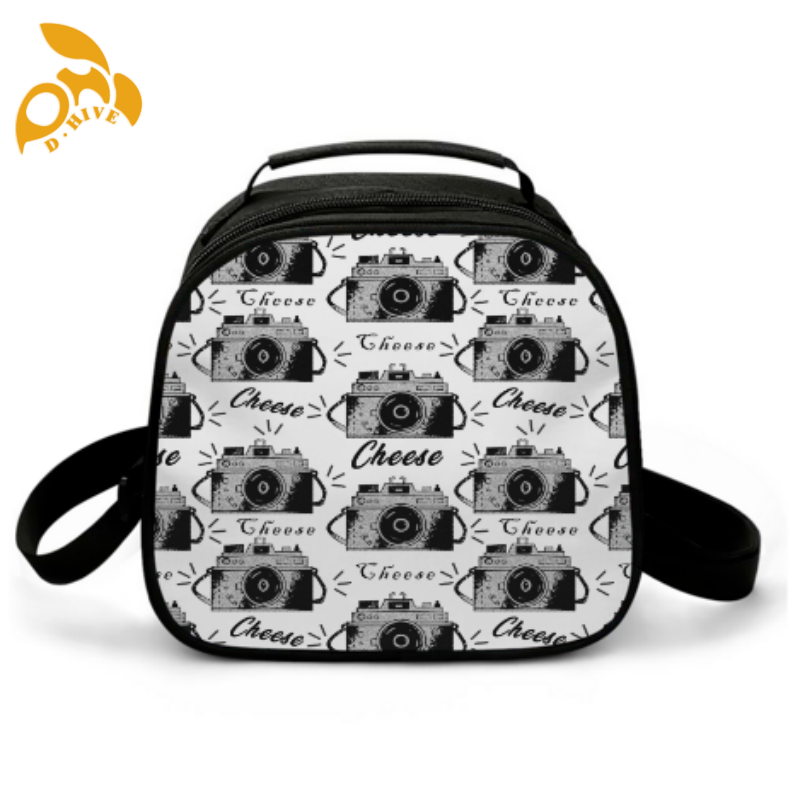 Free delivery. top fashion Custom-made round, beige, white semi-long, lightweight, simple and portable meal bags by designers
