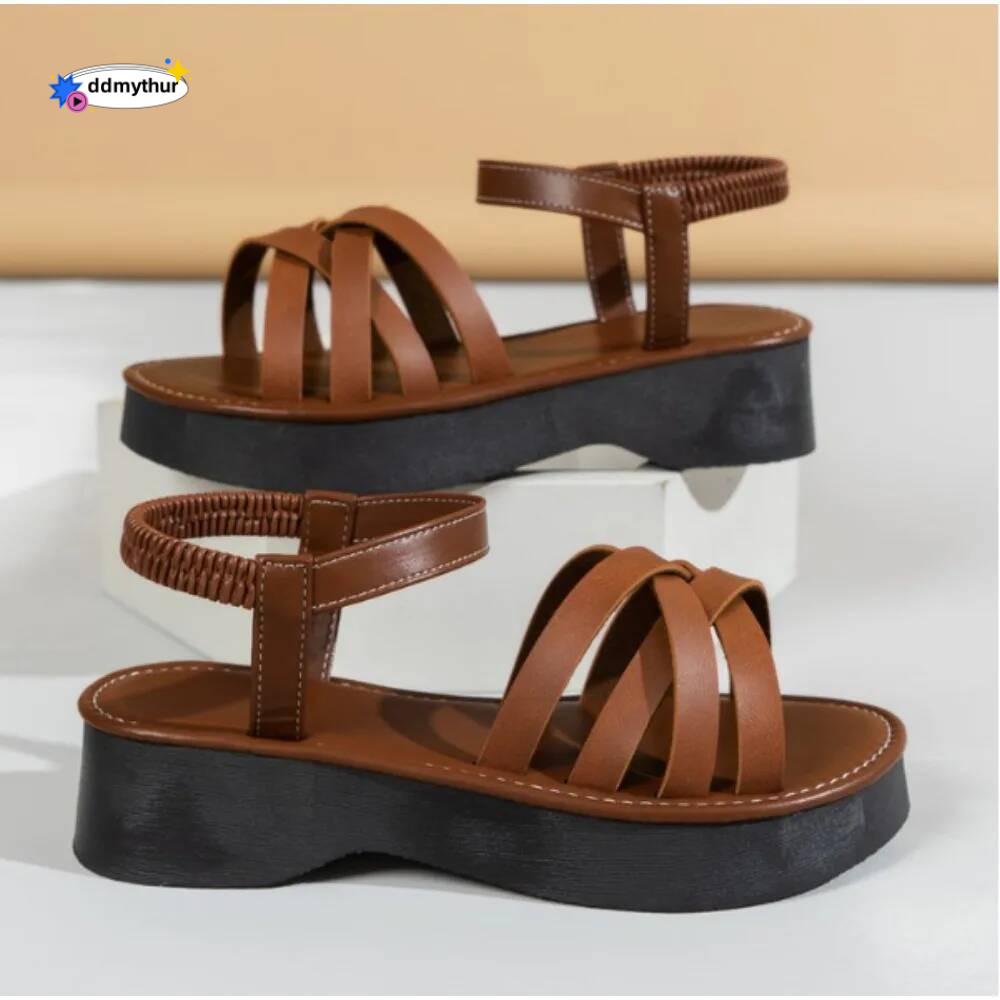 2024 Summer Travel Women Shoes New Sole Durable Sandal Ladies Outdoor Beach Slippers Platform Sandals ddmythur