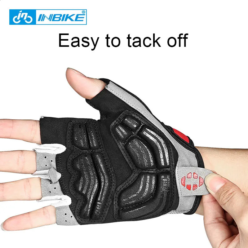 INBIKE Shockproof GEL Pad Cycling Gloves Half Finger Sport Men Women Summer Bicycle Gym Fitness MTB IF239 250515