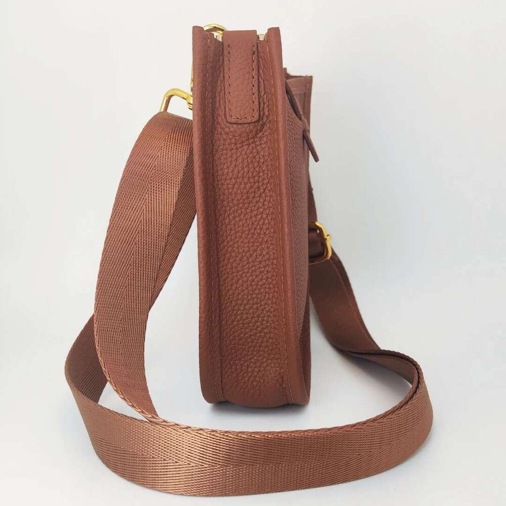 2024 Women Togo Genuine Calfskin Phone Color Designer Real Leather Crossbody Bag For Lady Simple Fashion