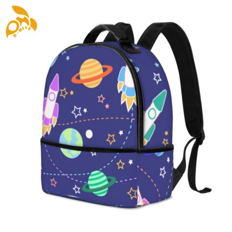 Free shipping. Top designer custom-made lightweight, high-quality, simple and fashionable small schoolbag in beige, white and black for adults.