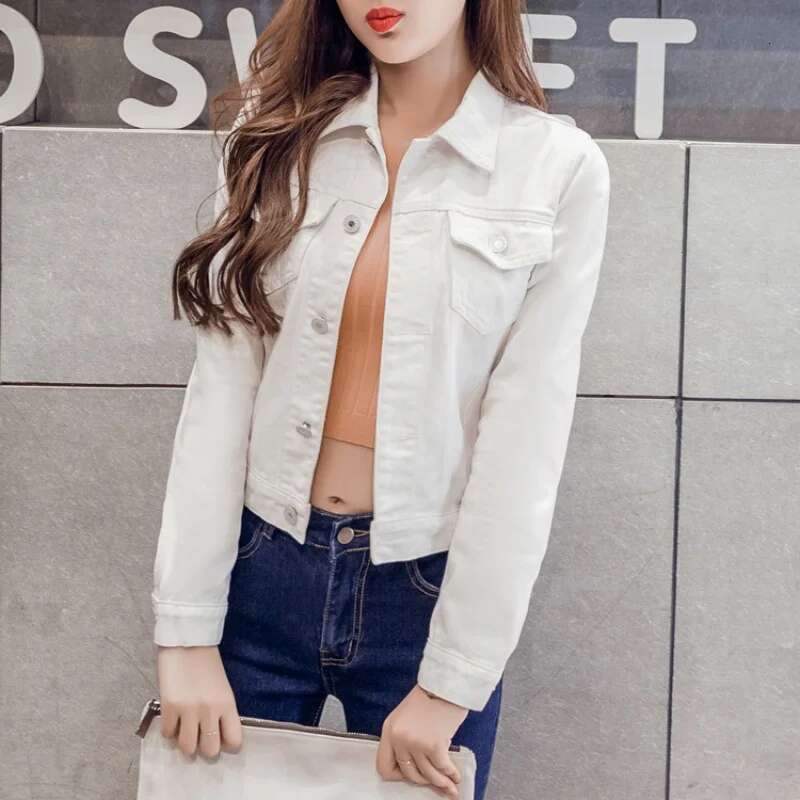 2025 Autumn Long Sleeve Jeans Women Jacket New Winter Elegant Cardigan Short Denim Coat Fashion Designer