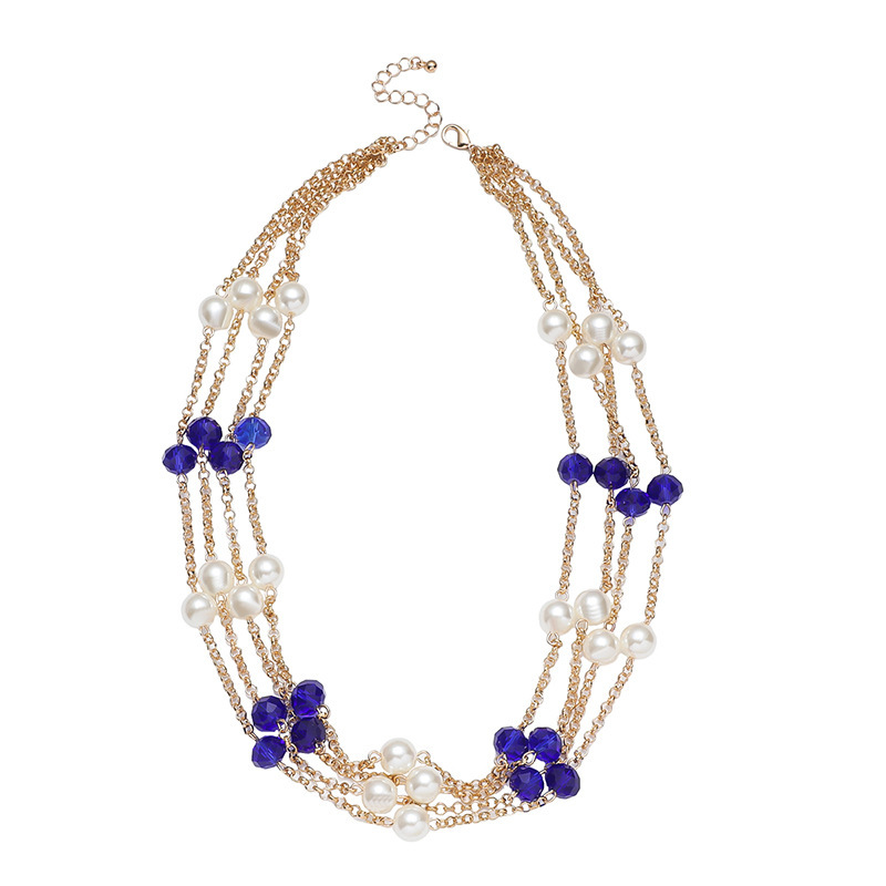 New pearl for women a niche design temperament, crystal necklace with personality and versatile accessories