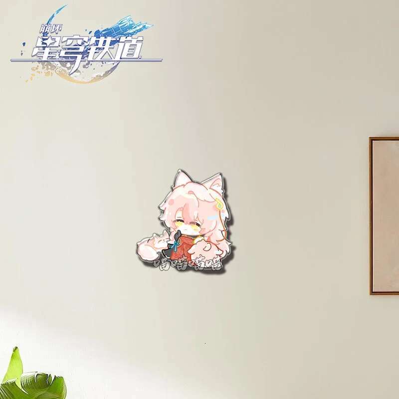 Anime Honkai: Star Rail Brooch Boothill Aventurine Acrylic Badge Cartoon Pins DIY Decoration Backpack Clothes Accessories