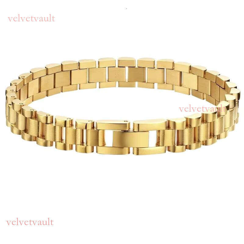 Autumn Cold Stainless Steel Gold Plated Watch Chain Bracelet