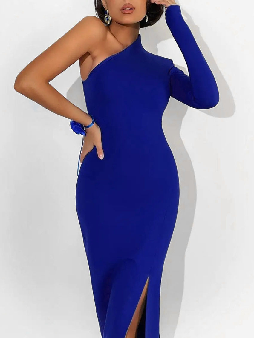 Sexy off-shoulder dress Russian hot selling knitted dress