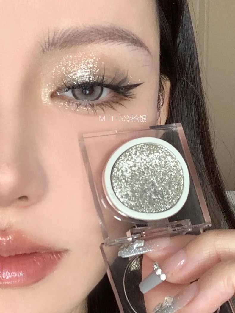 Joocyee Monochrome Eyeshadow Matte Chameleon Powder Smoked Sparkling Pearlescent Shining Sheet Metallic Personality Green W250520