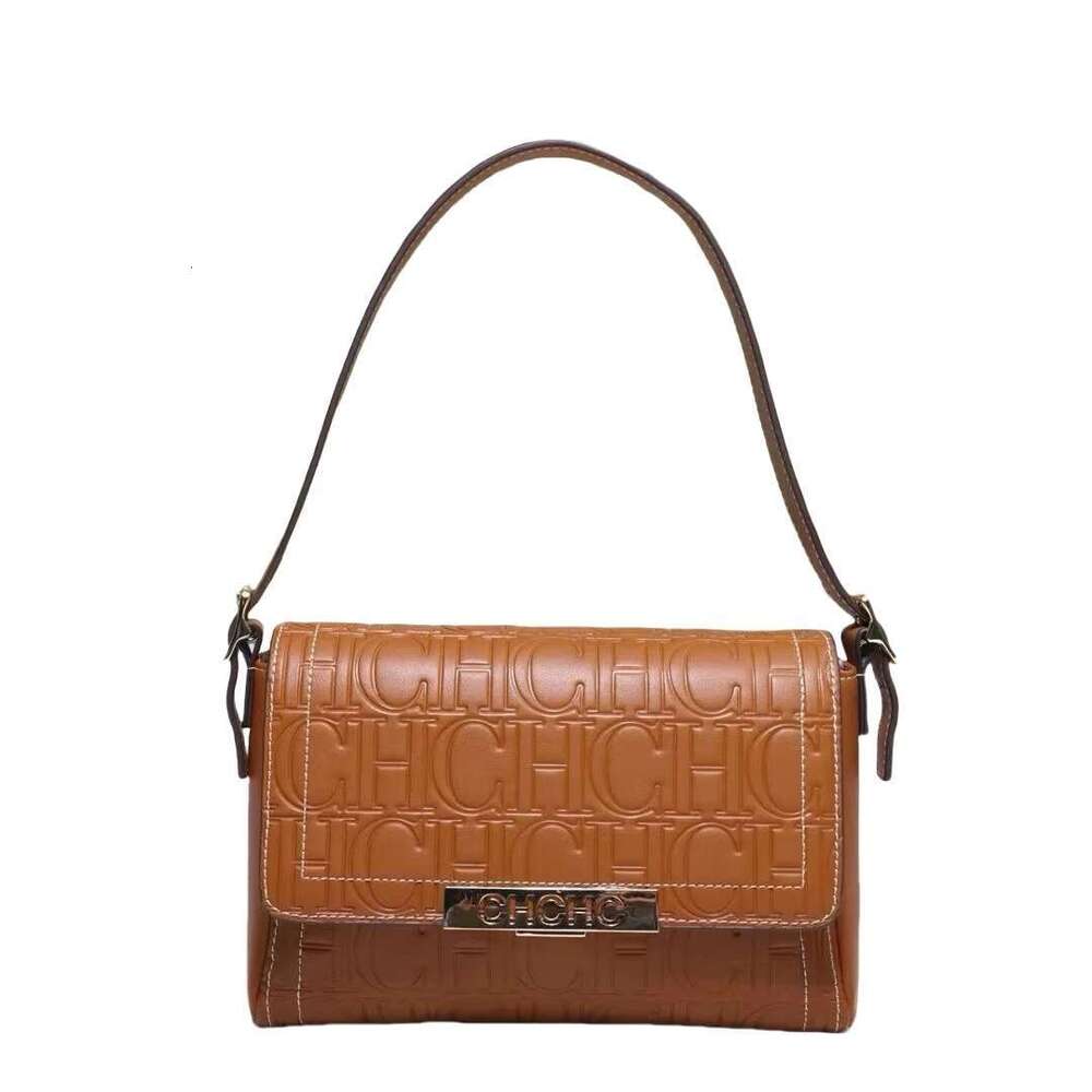 CH High Quality Solid Colour Print Design Crossbody Small Square Superior Sense Ladies Casual Shoulder Bag Letter