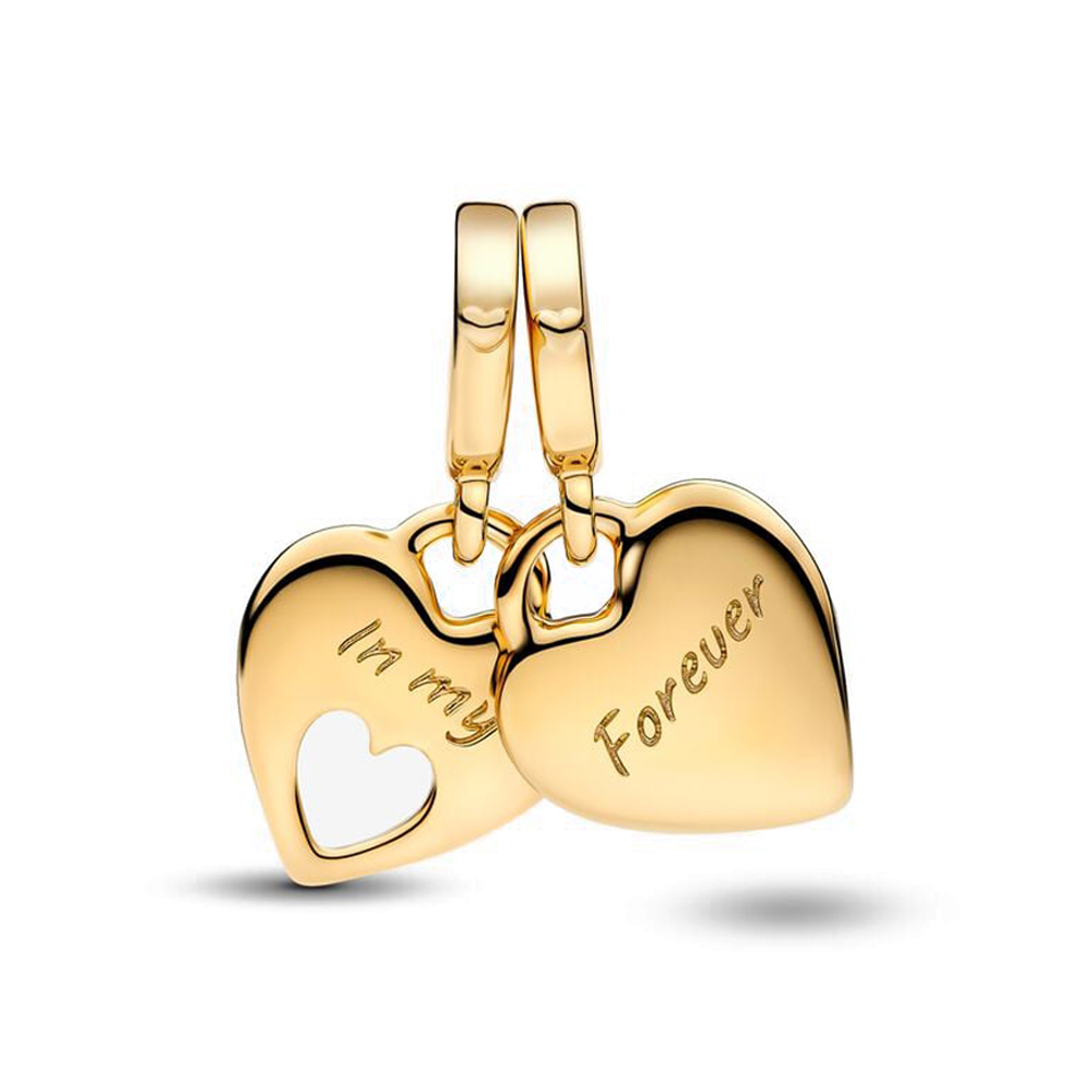 2025 New Desgin Mother's Day Series Splittable Mother & Daughter Dangle Charm Fit Original Pan Charms Bracelet Necklace DIY Women Fine Jewelry Gi