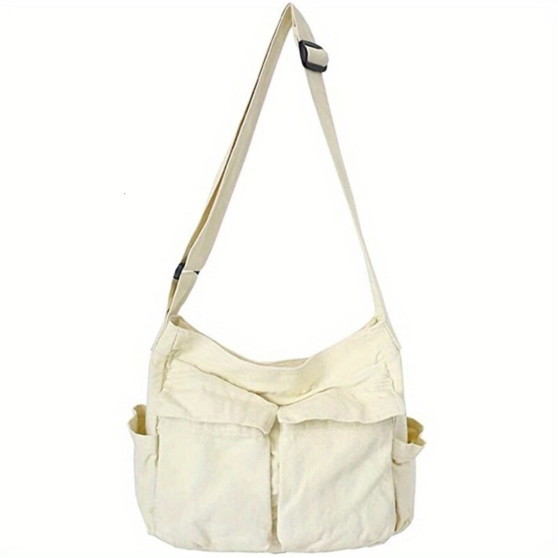 Women Vintage Handbag Canvas Teenager Shoulder Tote Bags Messenger Bags Ladies Casual Purse 250519