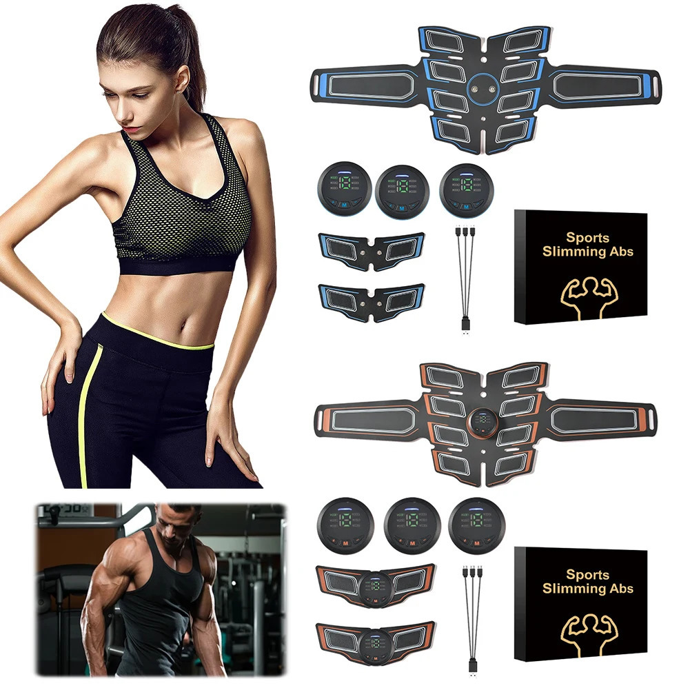 Abdomen-Building Device with Arm Trainer Abdomen Muscle Stimulator Portable Abdominal Training Device 6 Modes for Fitness 250512