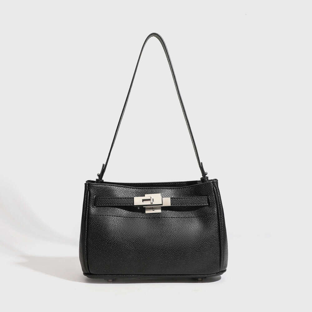 Women's Bags Designer Litchi Patterned For Women, High-End Sensory Communication Niche Versatile Single Shoulder Crossbody Bag, Trendy Bag