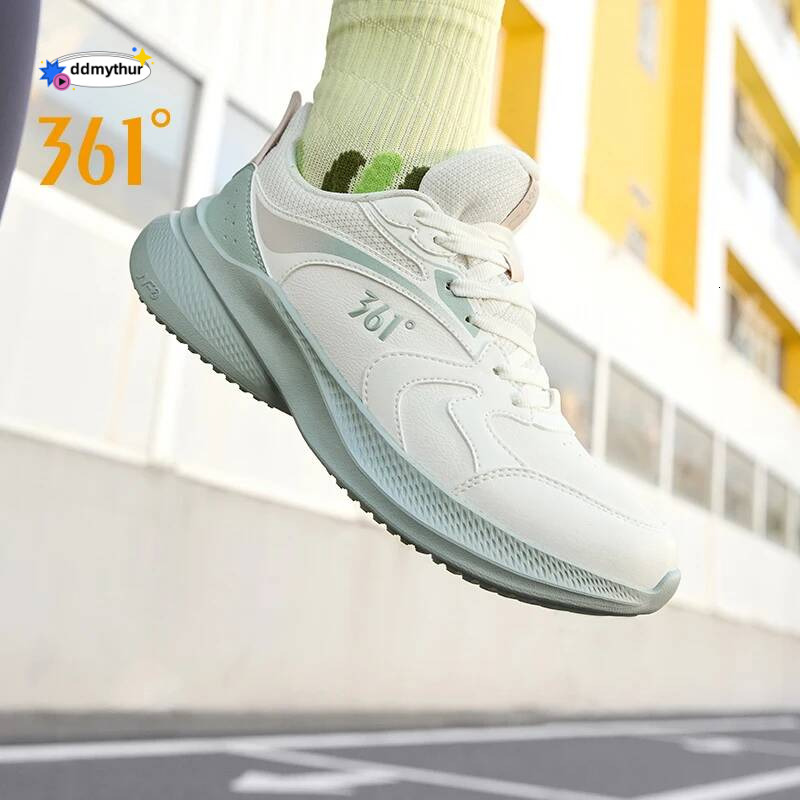 361 Degrees Women Running Shoes New Leather Lightweight Soft Trendy Casual Durable Versatile Stable Female Sneakers 682442217 ddmythur