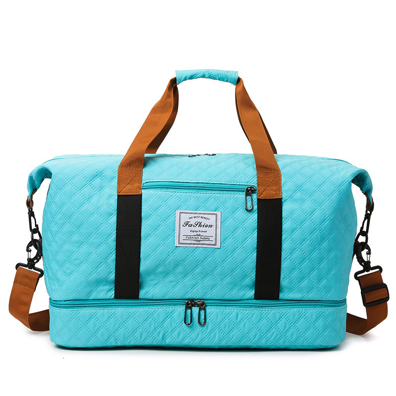 Handheld fitness with dry wet separation large capacity yoga shoulder storage short distance travel bag business trip bag