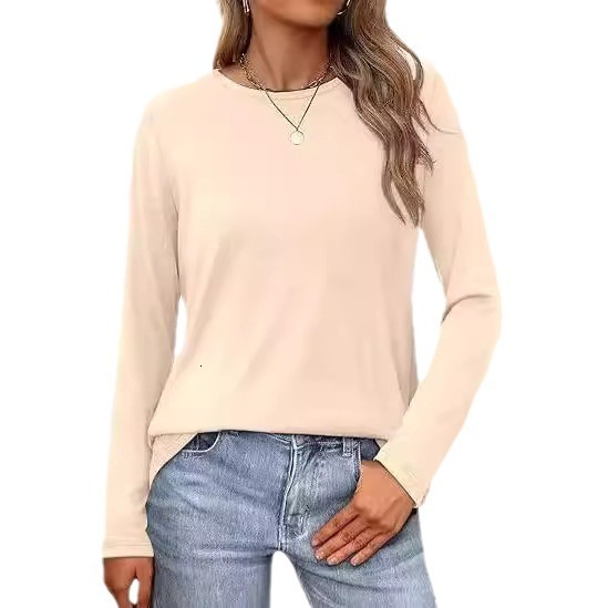 Women's Top Bottom Shirt Women's High End Loose Round Neck Summer Plus Size Fashion T-shirt 2025 New Designer Clothing