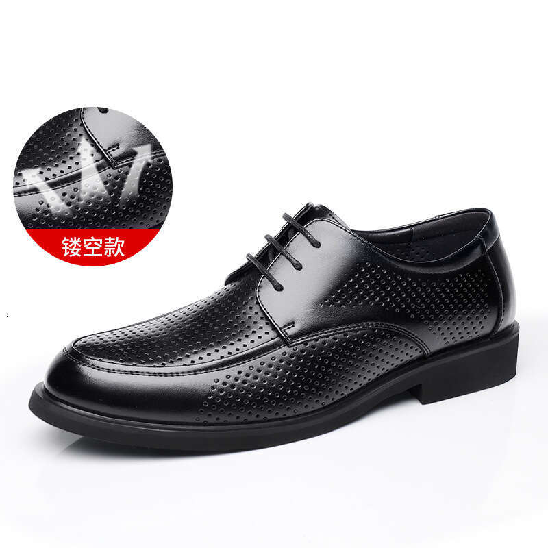 Men's spring business dress leather Korean casual men's British youth shoes, oversized shoes
