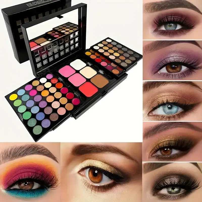 78 Color Eyeshadow Palette Waterproof Makeup Eye Shadow Palette Glitter Matte Pigmented Powder Pressed Shine Eyeshadow CosmeticXJ250520