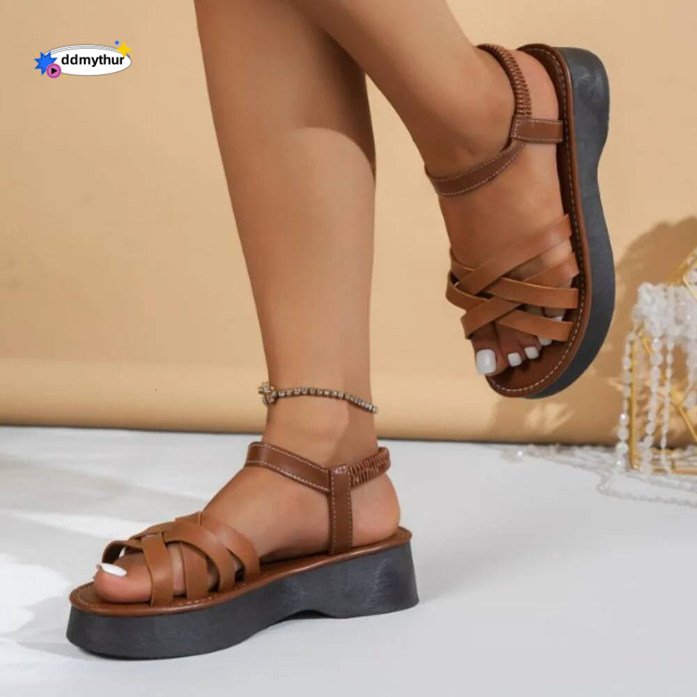 2024 Summer Travel Women Shoes New Sole Durable Sandal Ladies Outdoor Beach Slippers Platform Sandals ddmythur