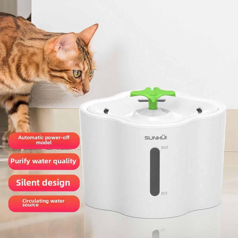 Smart Automatic Pet Water Fountain - Large Capacity Cat Dog Drinker with Filtration, Circulating System Dry-Burn Protection
