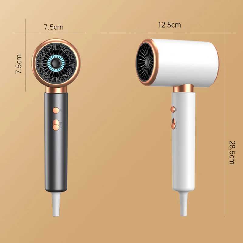 High Speed Hair Dryer 2400W Powerful Hair Dryer with Low Noise High Wind Speed Negative Ion Temperature Control for Hair Care z250520