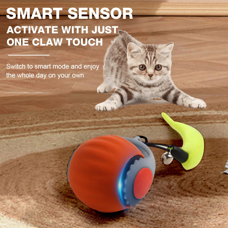 Cat toys small teaser cat ball automatic home teaser cat stick dog cat pet toys pet supplies wholesale