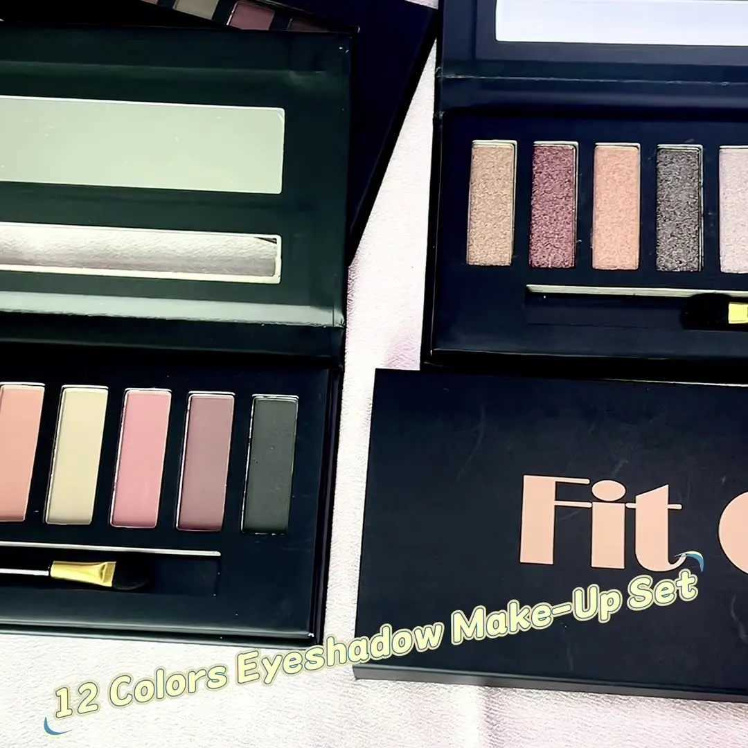 Fit Colors 12 Matte Color Multi-Purpose Makeup Powder Palette Waterproof Sweatproof Highlighter Fix Blush Eyeshadow Palette SetXJ250520