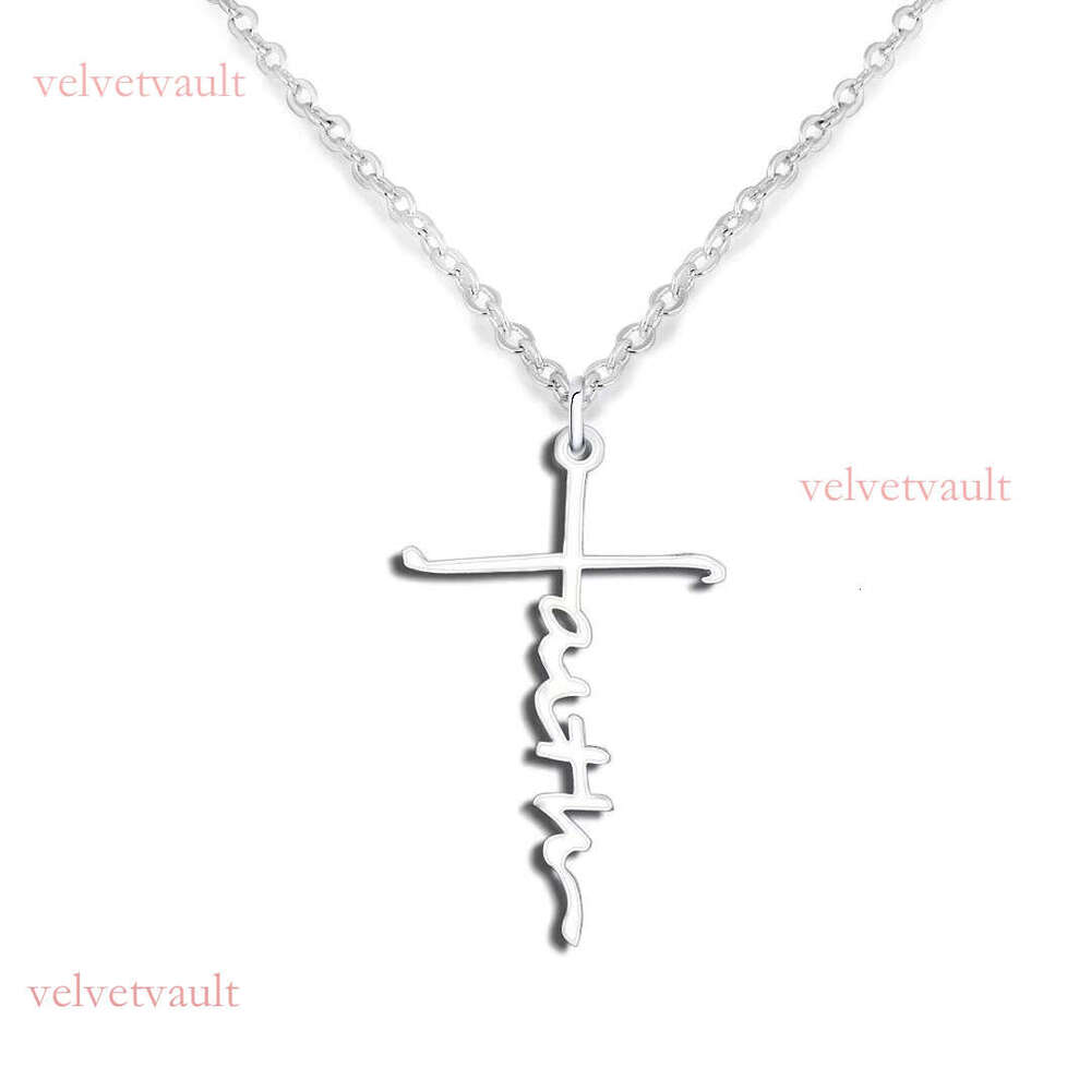 Autumn Cold/ODM Cross Necklace Personalized Name Pendant Men's Jewelry