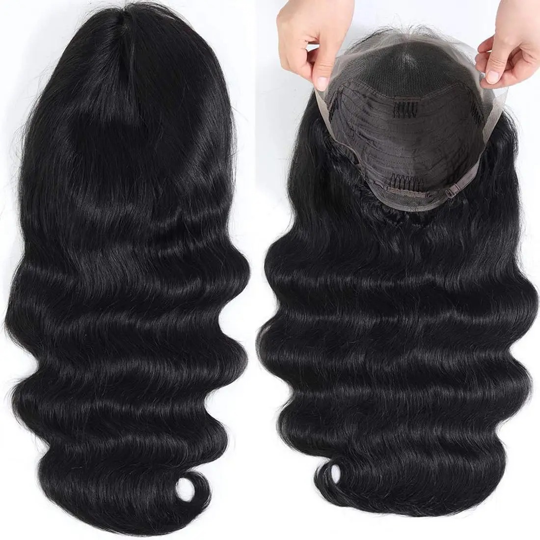 200 Density Brazilian body Waves Wig Human Hair 13x6 Hd Lace Frontal Wig Curly Human Hair Wigs synthetic lace front wigs