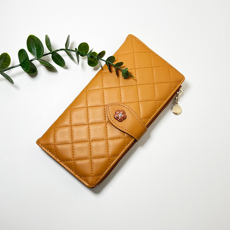 designer bag New Card Zipper Women's Walle Simple and Multi functional Lingge Long Handheld Bag Coin purse card bag