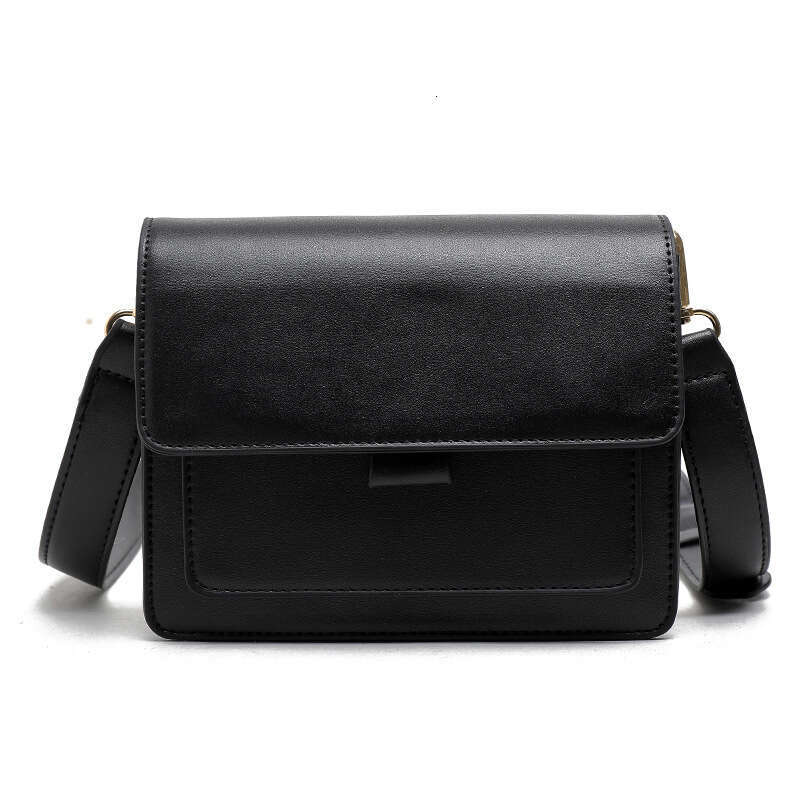 Square Female Explosive Retro Small Ins Wide Shoulder Strap Crossbody Bag 2025 New Casual Fashion Trend