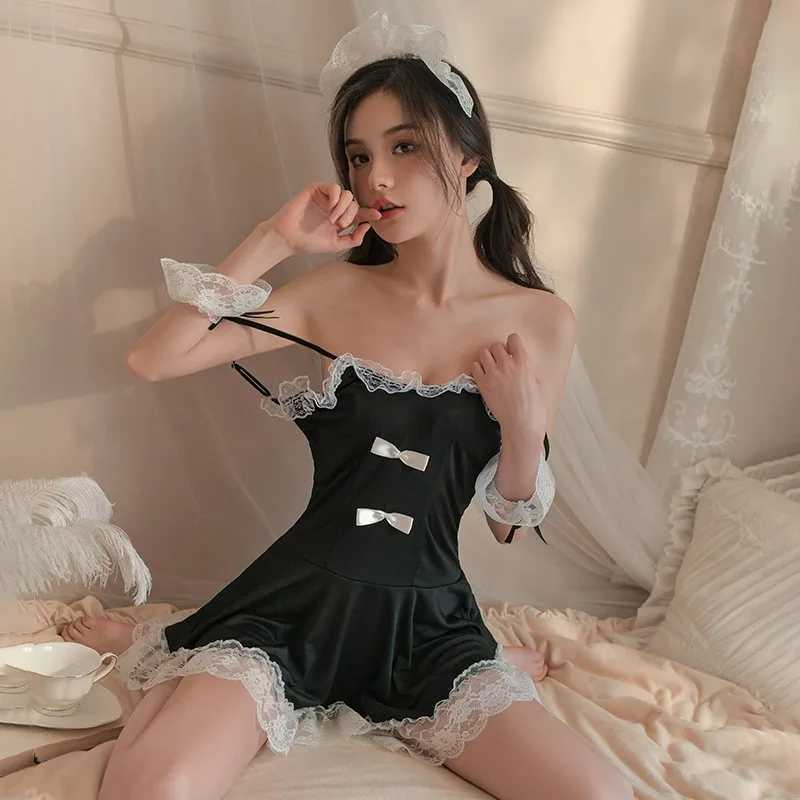 Sexy lingerie dress Lace suspender uniform set lolita costumes sexy womans clothing Dresses gala Sexy bra R250520