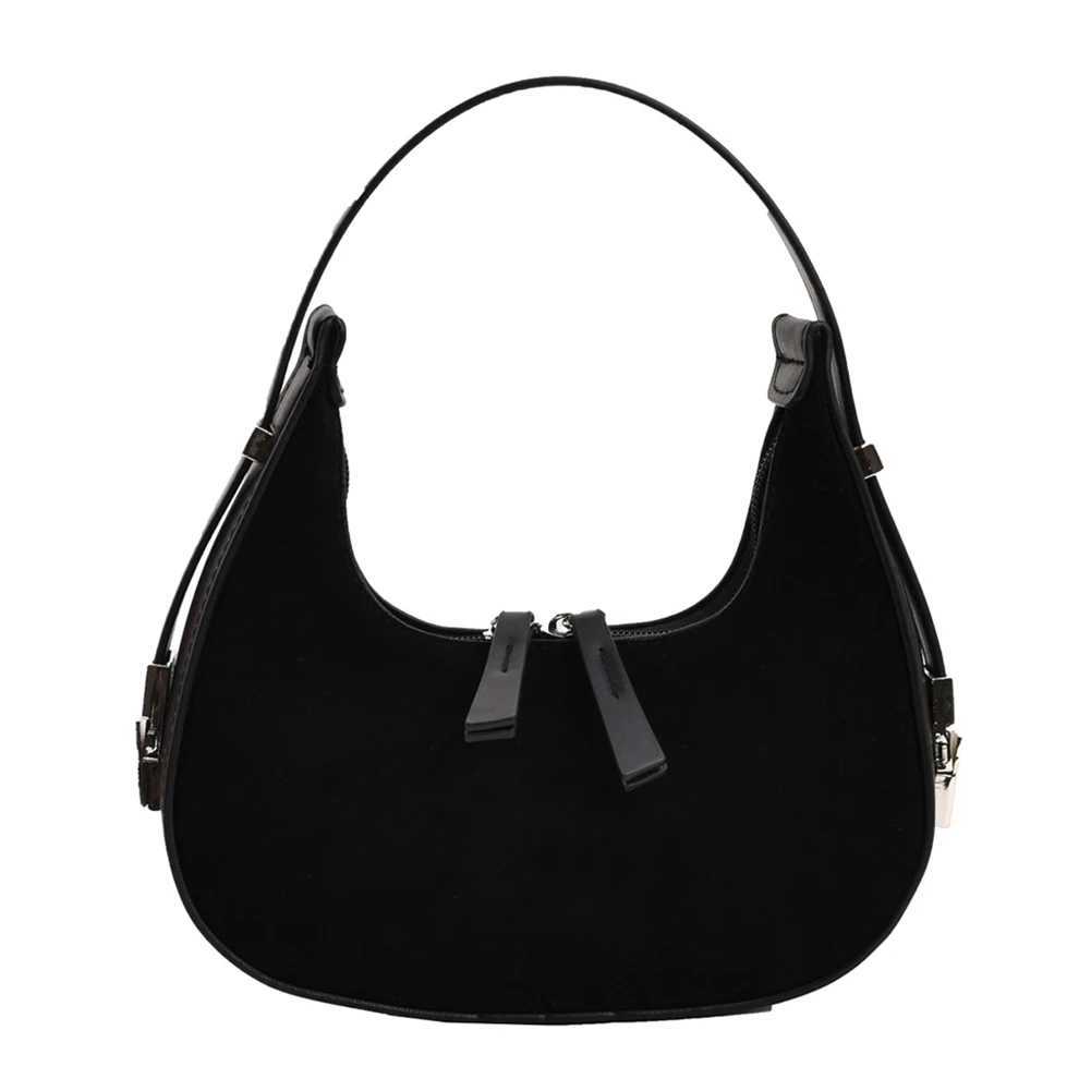 Women Crescent Bag Versatile Vintage Shoulder Bag Casual Satchel Hobo Bag Small Armpit Bag Girl Stylish Purse M250520