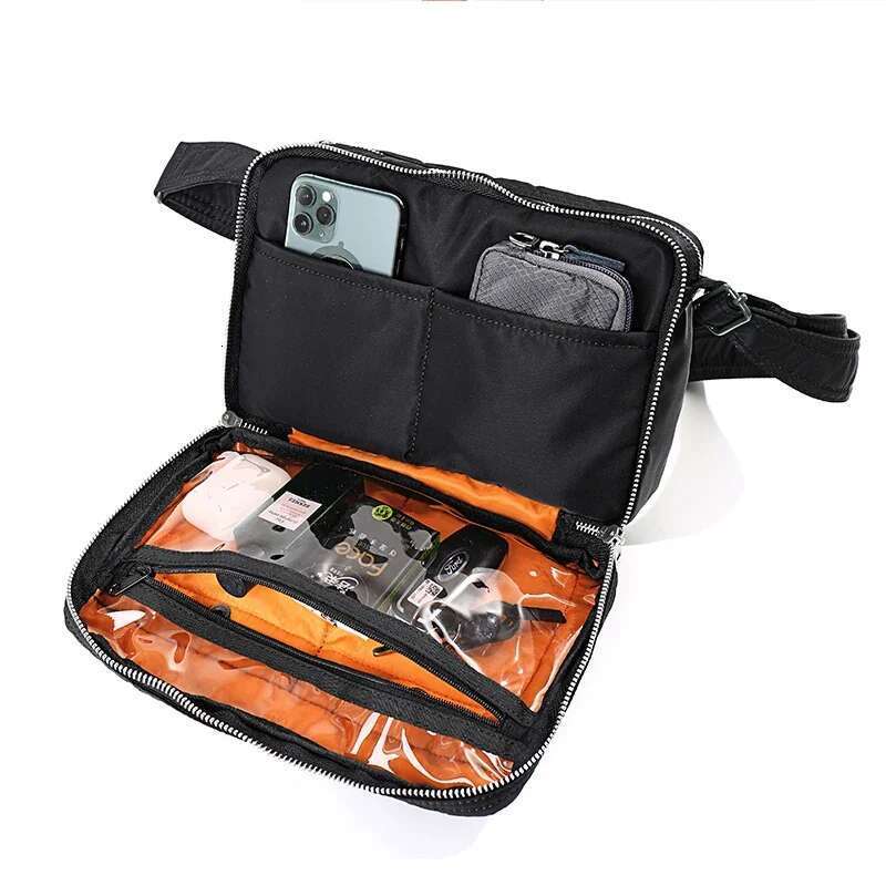 Crossbody Men's Nylon Small Messenger Trendy Diagonal Light Boys Leisure Travel Waterproof Shoulder Bag Gym Bag