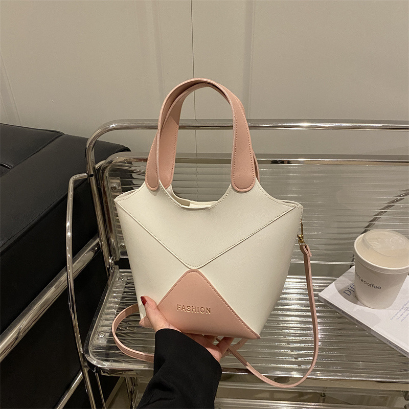 New women's waist bag summer niche design crossbody bag high-end texture handbag contrasting color splicing designer armpit bag versatile square 