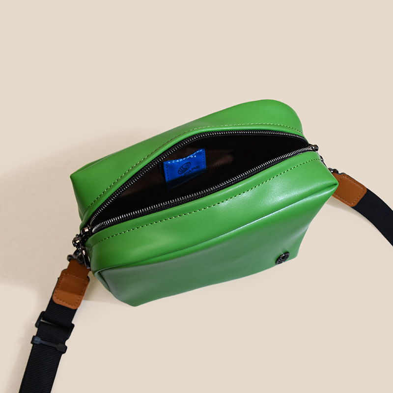 New PU leather women's versatile single shoulder small square premium sense change mobile phone crossbody bag