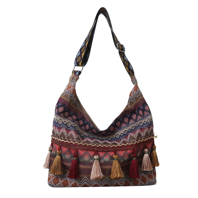 Free Delivery Designer Bag Large Capacity Fashionable Korean Version Tassel Casual 2025 Spring New Versatile Ins Shoulder Crossbody Tote Luxury Bag