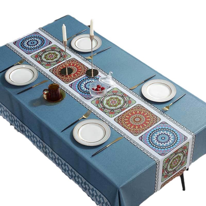T0474 Waterproof Oil-Resistant Washable Tablecloth for Coffee Tables
