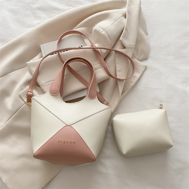 New women's waist bag summer niche design crossbody bag high-end texture handbag contrasting color splicing designer armpit bag versatile square 